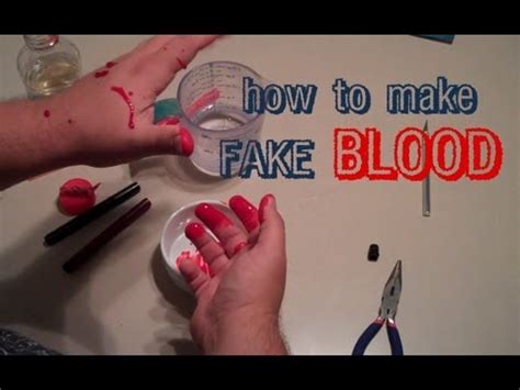 best fake blood recipe for clothes|how to make blood sign.